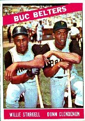 1966 Topps Baseball Cards      099      Buc Belters-Willie Stargell-Donn Clendenon